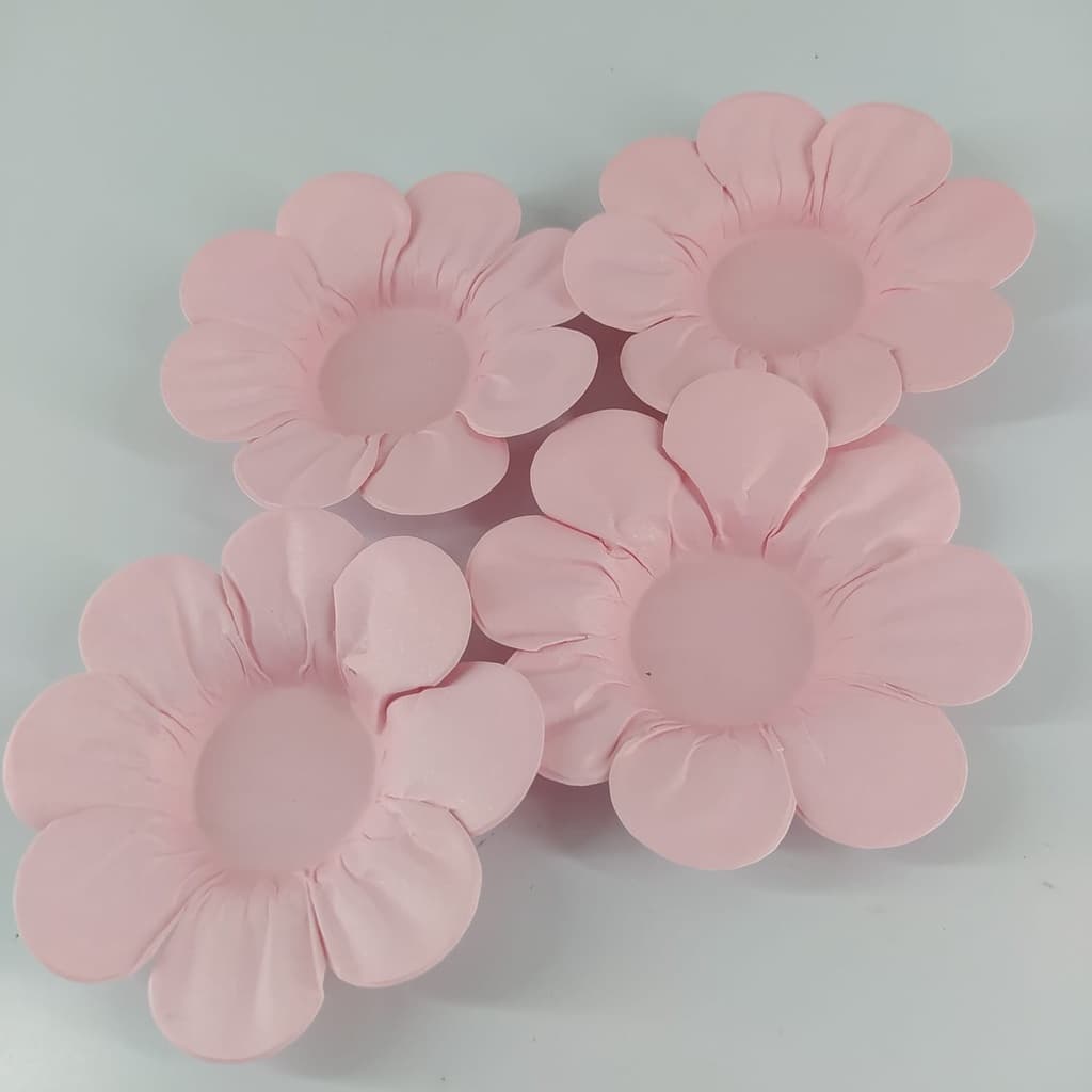 50 Forminhas MARGARIDA ROSA CLARO Para Doces Finos de Casamentos e Aniversários e Debutantes Decorativos