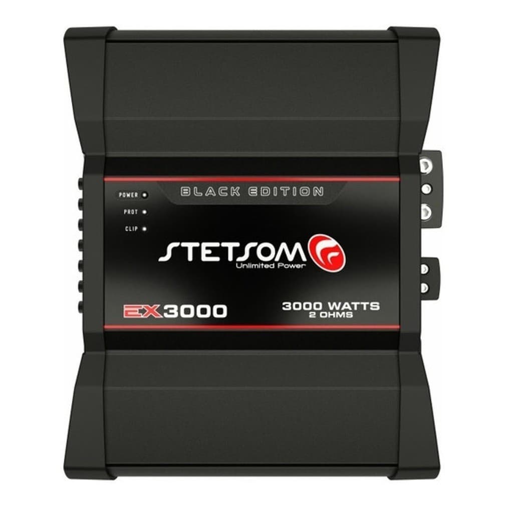 Modulo Amplificador Stetsom Ex3000 De Potência Stetsom 1 Canal 3000 Rms Ex-3000 Black 2 Ohms