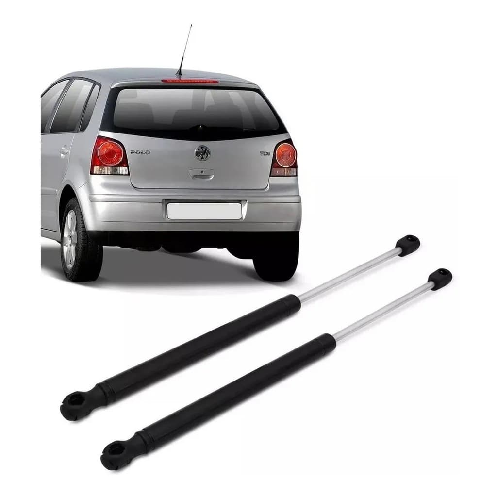 Par Amortecedor Tampa Traseira Porta-Malas Polo Hatch  2003 até 2015 52cm