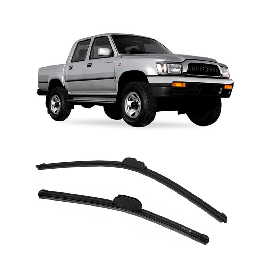 Kit Palheta Toyota Hilux 1989 a 2004 Limpador Parabrisa Silicone