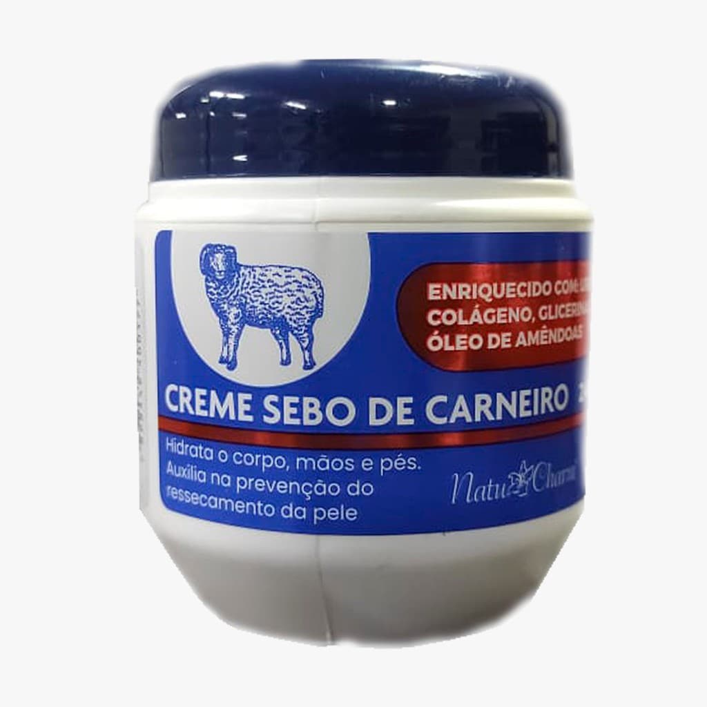 Creme Sebo de Carneiro 240g Natu Charm azul