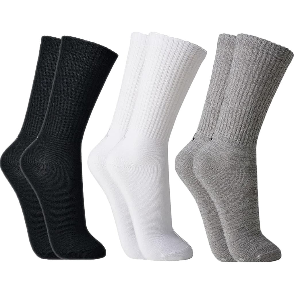 Kit 3 Pares Meias Lupo Original Cano Alto Longo Algodão Confortável Resistente Esportiva Casual