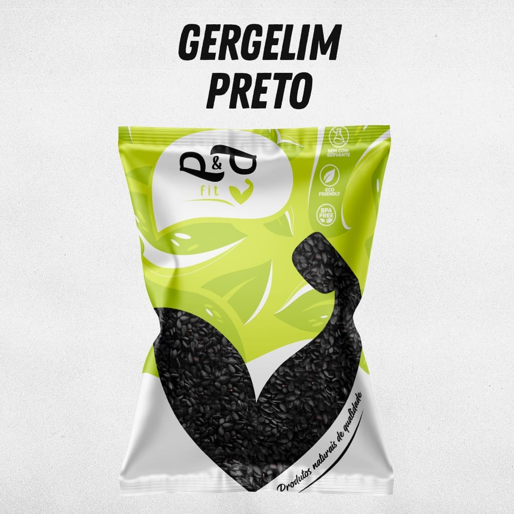 Gergelim Preto 250g - Embalado A Vácuo - P&p Fit