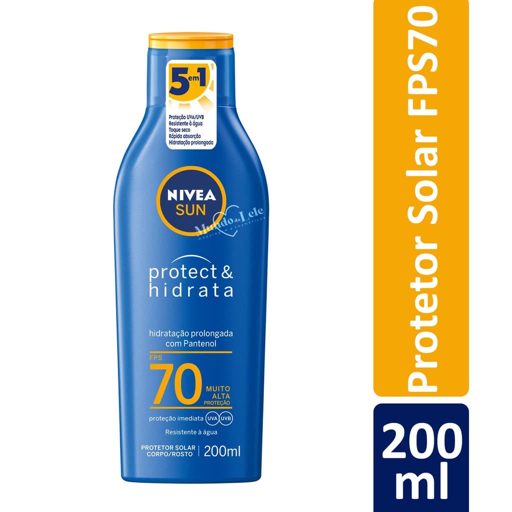 Protetor Solar Nivea Sun Protect & Hidrata Fps70 200ml