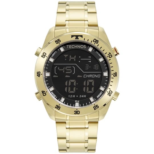Relogio Technos Masculino Digital Dourado - BJ3589AB/1D