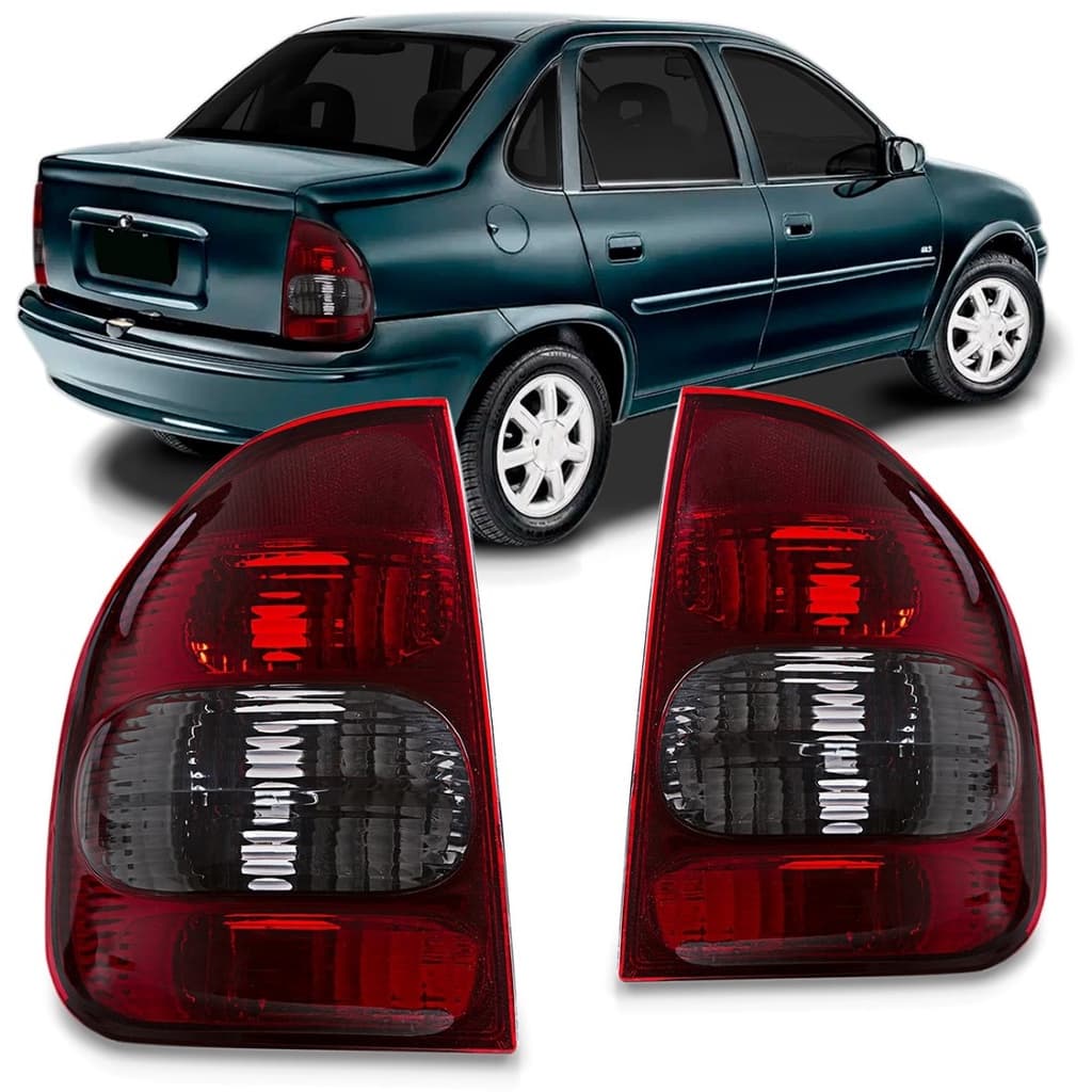 Lanterna Traseira Corsa Sedan Classic 2000 a 2010 Fumê