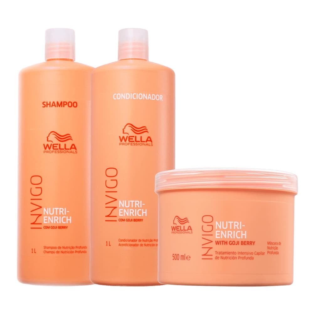 Kit Shampoo e Condicionador Nutri-Enrich 1L + Mascara 500ml