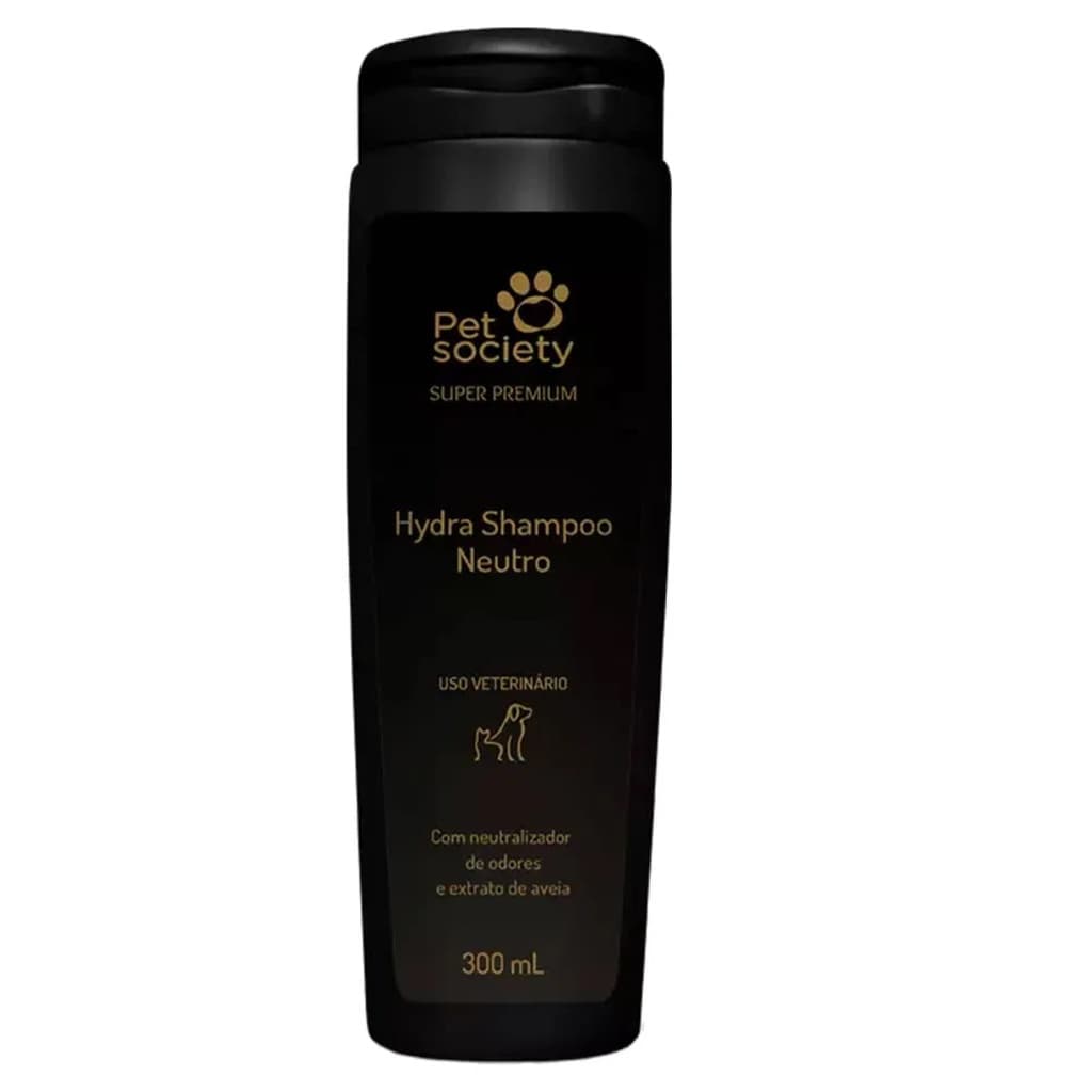 Shampoo Neutro Pet Society 300ml Hydra Super Premium Cães Gatos