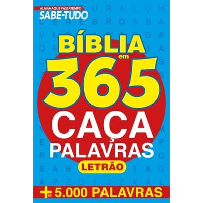 Almanaque Passatempos Sabe-Tudo 365 Caça-Palavras - Bíblico