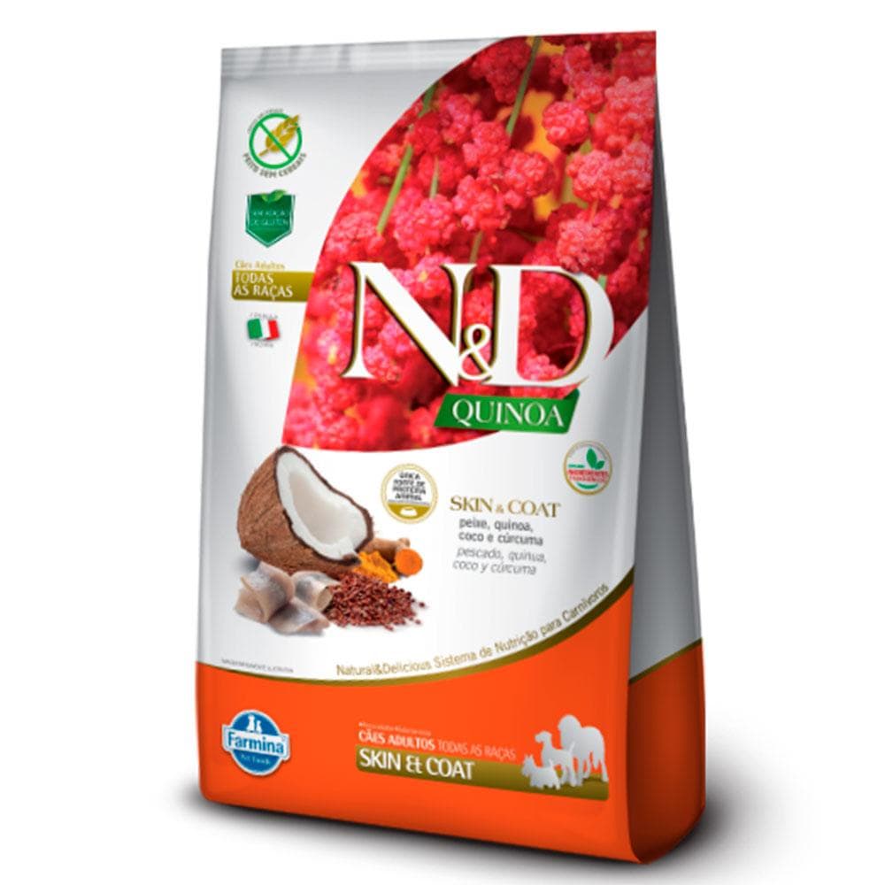 Racao Nd Quinoa Caes Adultos Skin Peixe – 10,1kg