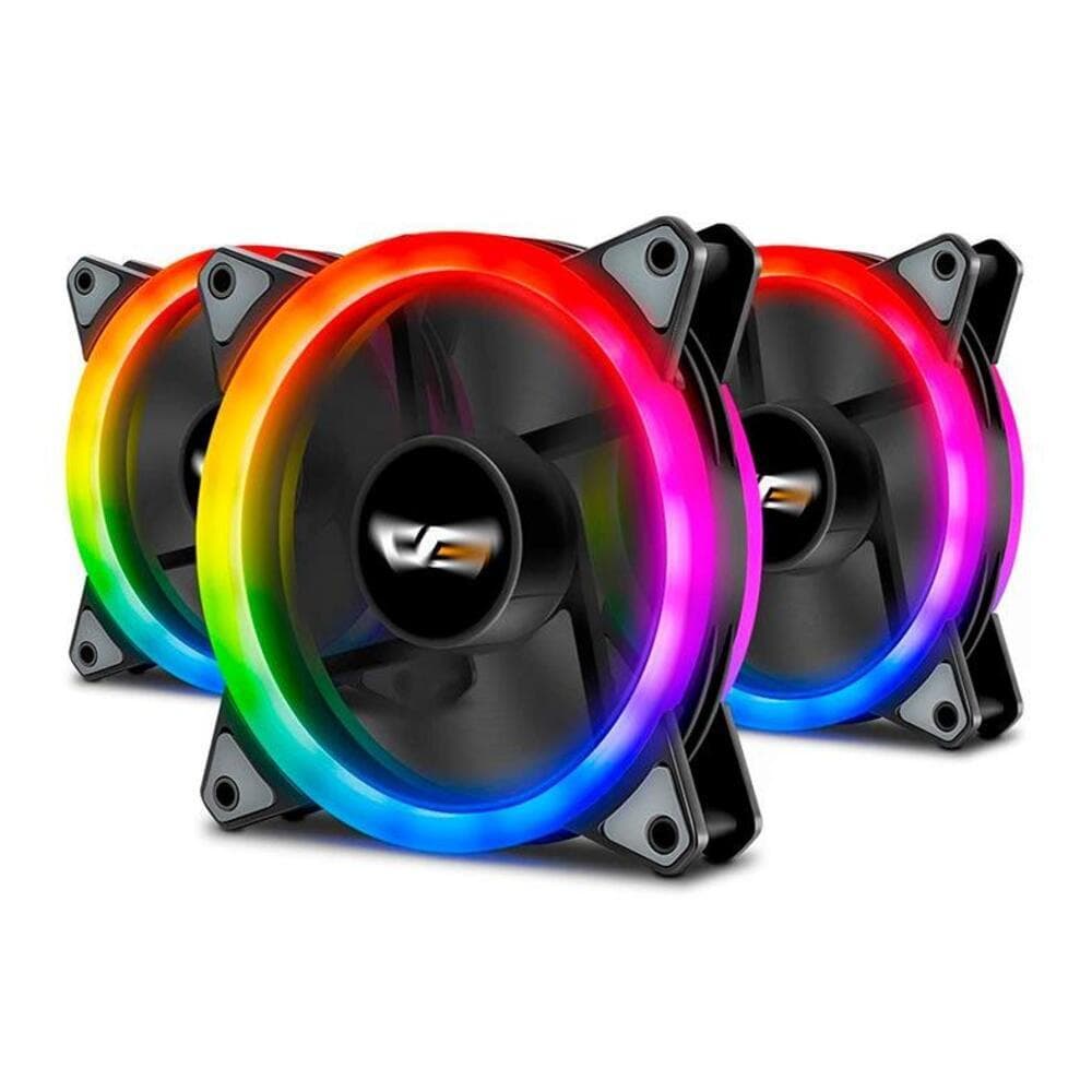 Kit Ventoinhas Aigo DarkFlash DR12 Pro 3in1 RGB 3x120mm