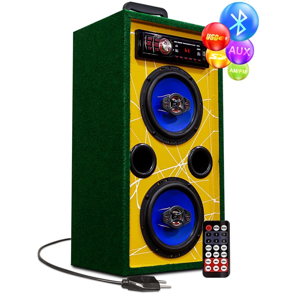 Caixa Bob Corujinha Patriota Vertical 6 Ativa 110w Bluetooth