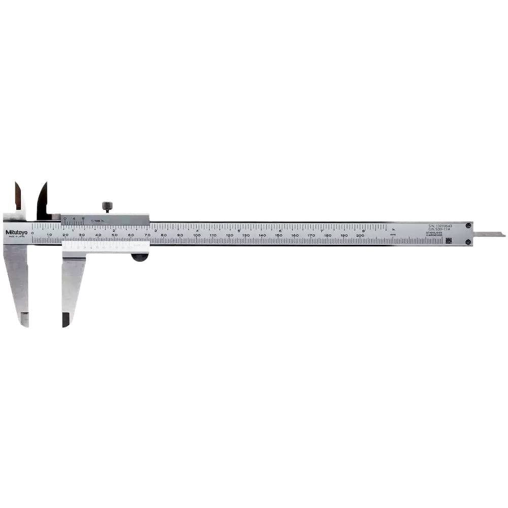 Paquímetro Analógico 200mm Mitutoyo Universal 0,05mm com Bico de Metal Duro