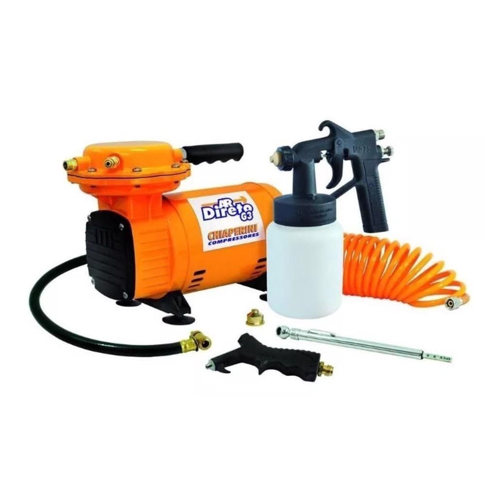 Compressor Ar Direto Tufão Com Kit Pintura Chiaperini G3