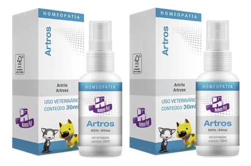 Kit 2 Sistema de Terapia Real H Homeo Pet Artros - 30 mL