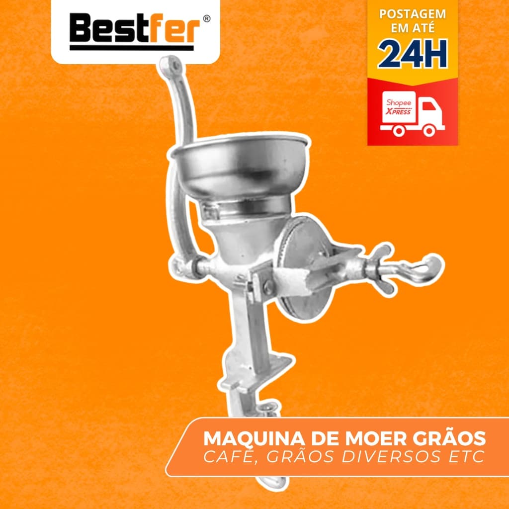 Moedor Moinho Manual De Grãos Cereais Café Malte