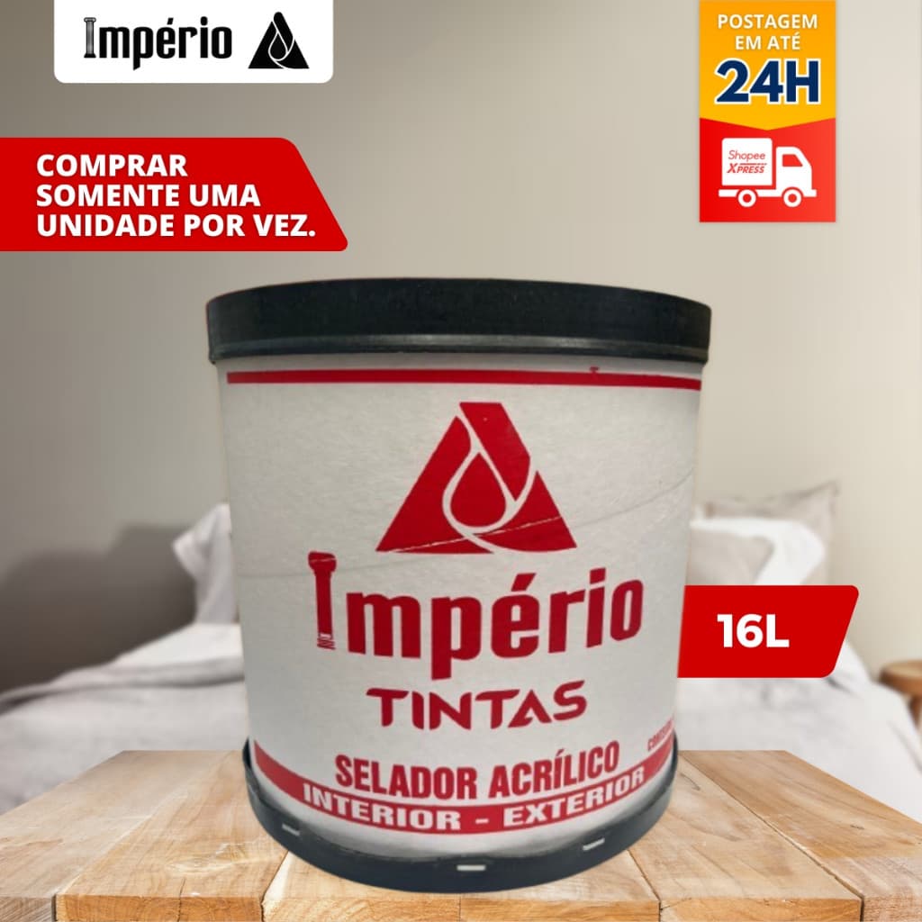 Selador Acrilico Interno e Externo 16L - Império de Parede Branco
