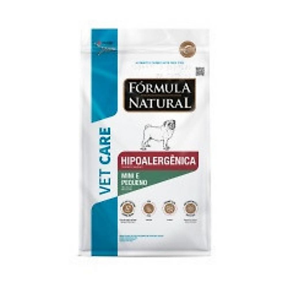 Ração Vet Care Hipoalergênica para Cães de Porte Mini e Pequeno com Hipersensibilidade Alimentar 2kg Fórmula Natural