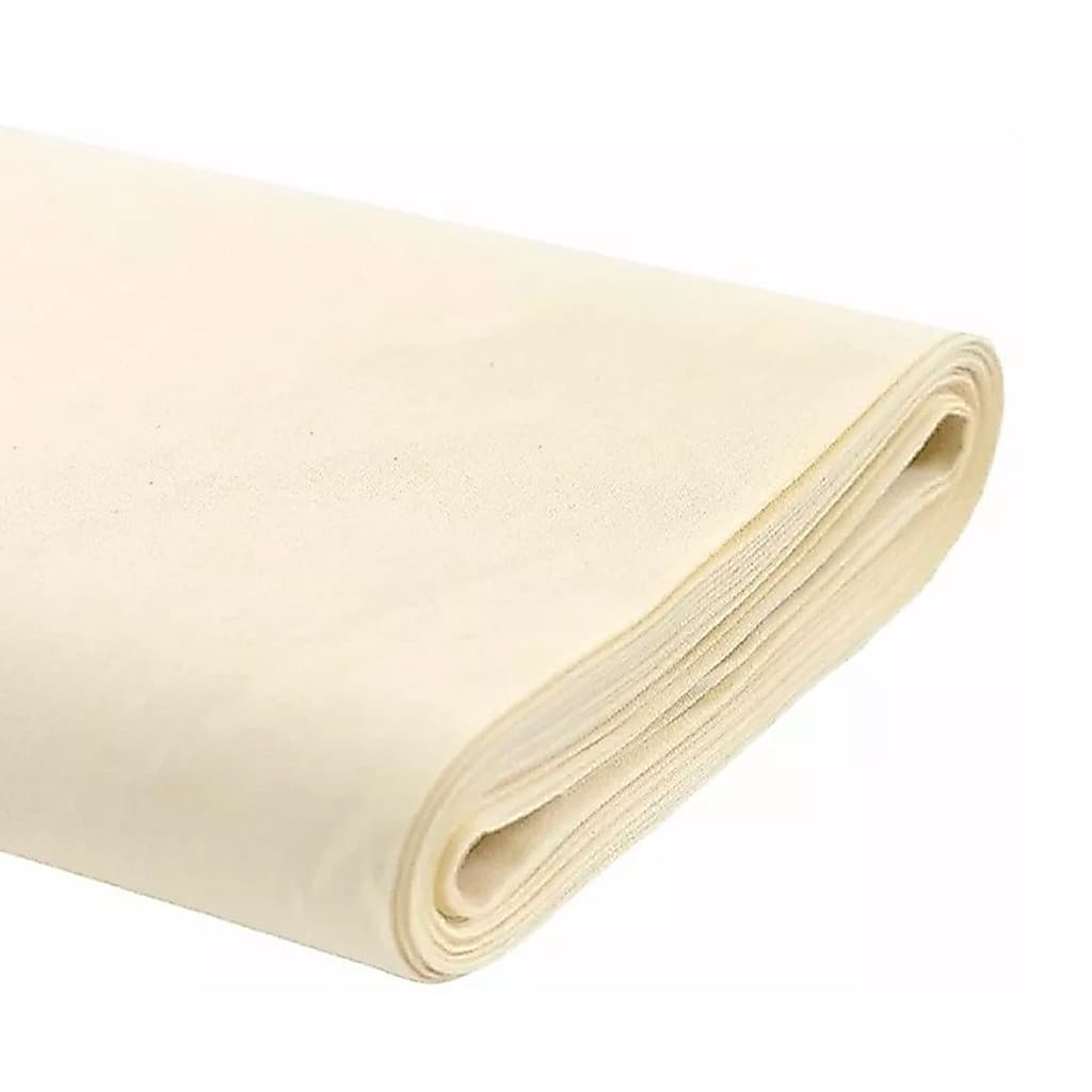 Tecido Algodão Cru 160gr M2 Larg 1,60 (3 Metro) Cor Bege Vestido bolsa ou Roupas, Bordados, Camisetas,Cortina, Capa sofá