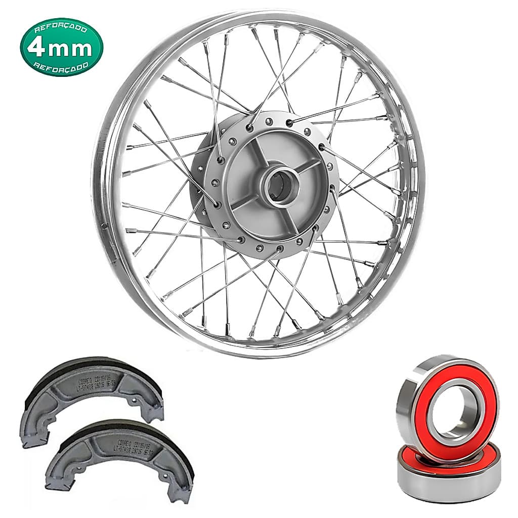 Roda ARO 17 Traseira Biz 100 Biz 125 Todas Raio 4mm