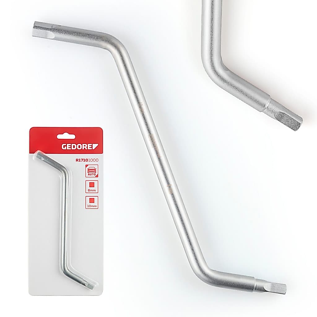 Chave Para Soltar Bujão De Óleo Encaixe Quadrado 8mm E 10mm Aço Crv Uso Profissional