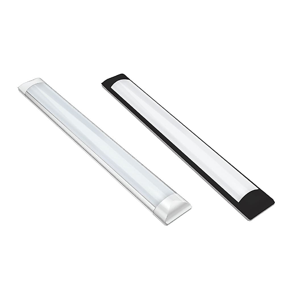 Kit 5 Luminaria led slim 36/40w 120cm Branco/Preto 3000K/ 4000K/ 6500K  linear sobrepor calha