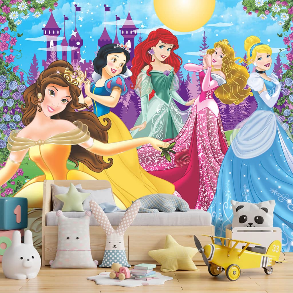 Papel De Parede Personalizado Princesas Delicadas Decoração Para Quarto De Menina