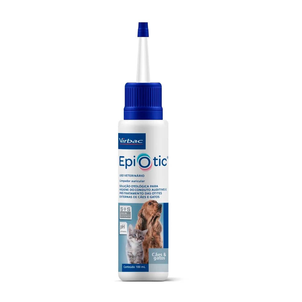 Solução Epiotic Spherulites Cães E Gatos Virbac - 100mL