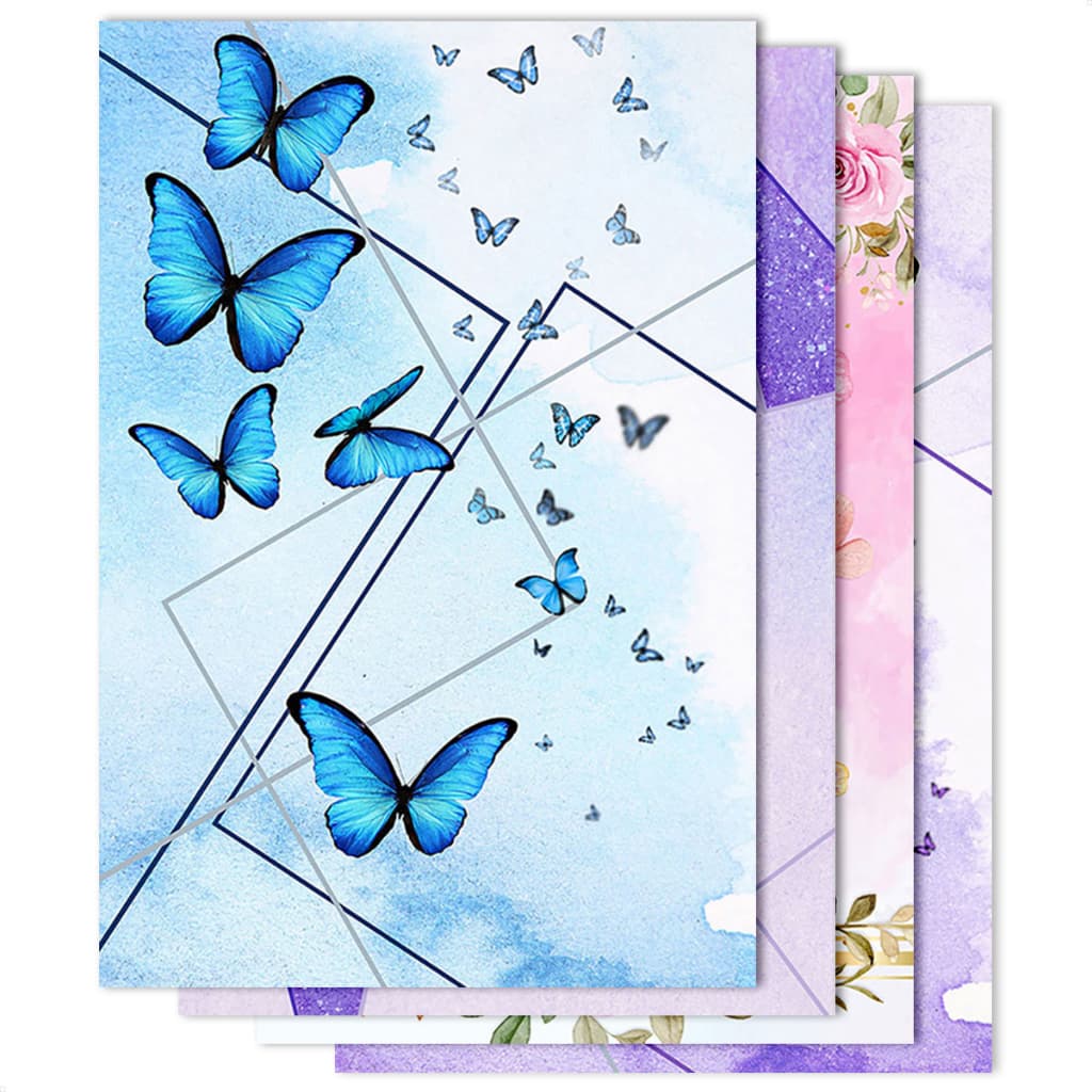 Painel Retangular Festa Borboleta Vertical Lateral Sublimado Em Tecido 1,50x2,20