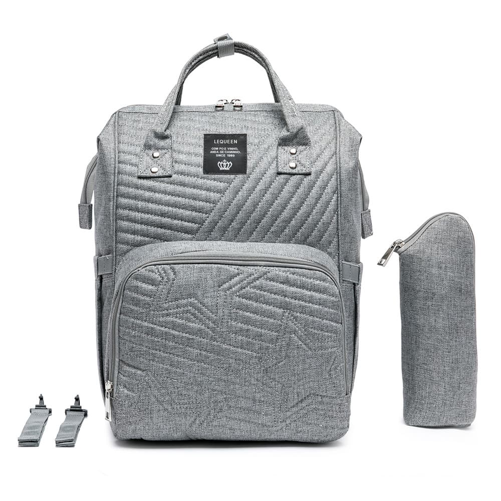 Mochila Bolsa Maternidade Bebê Lequeen Multifuncional Star Reforçada Original