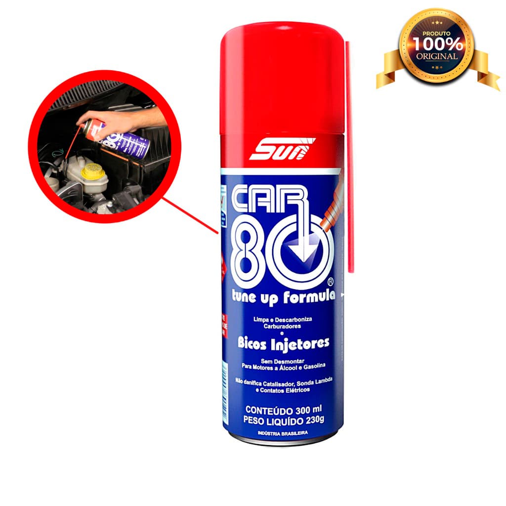 Descarbonizante Car80 Original Limpeza De Bico Injetor Carburador 300ML