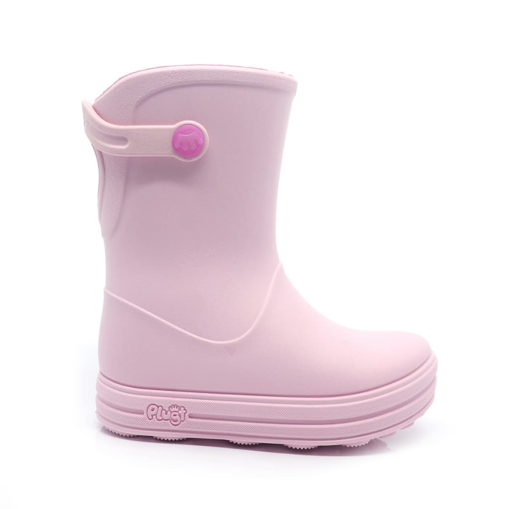 Galocha Infantil Plugt Menina Impermeável Leve Confortável Antiderrapante Anatômica Bota Para Chuva