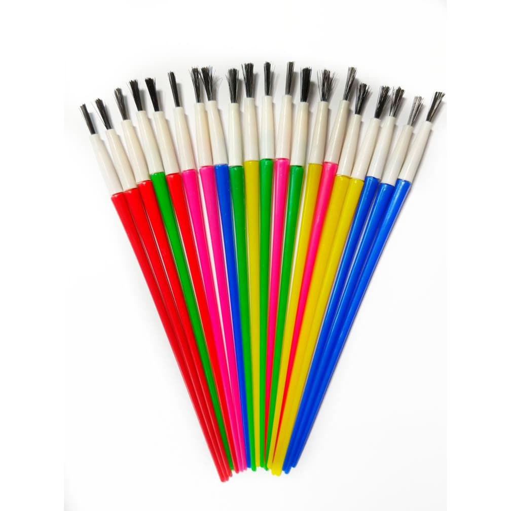 Kit Pincel Artístico Artesanato Guache Escolar Infantil Lembrancinha De Aniversario Prenda Criança