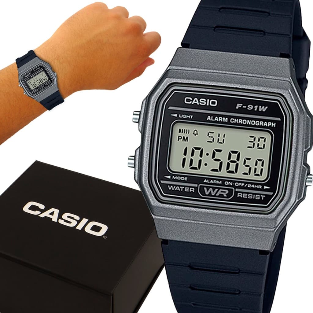Relógio Casio Preto Original Com Garantia 1 Ano Prova D'água