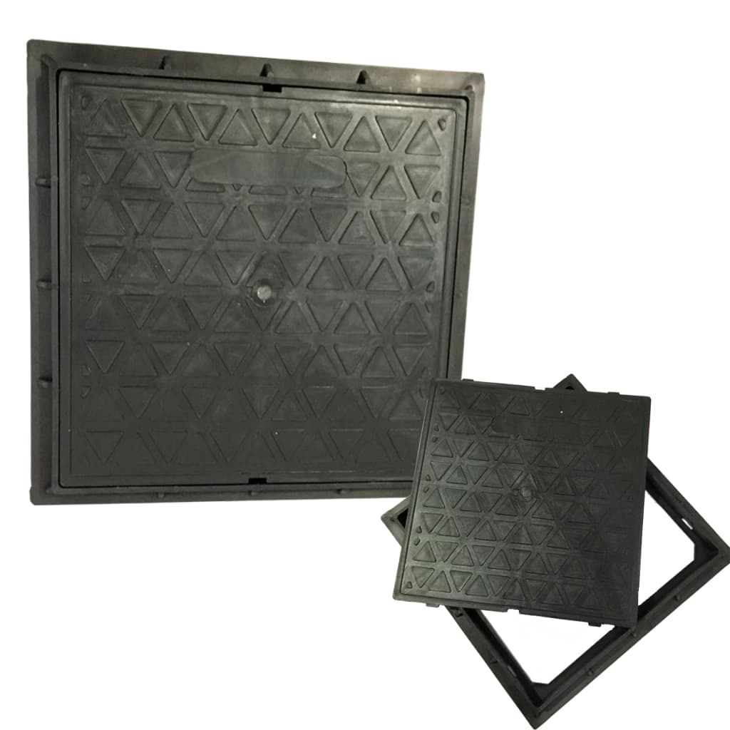 Tampão De Chão Em PVC Fechado 30 X 30Cm Para Esgoto Caixa De Passagem Super Resistente