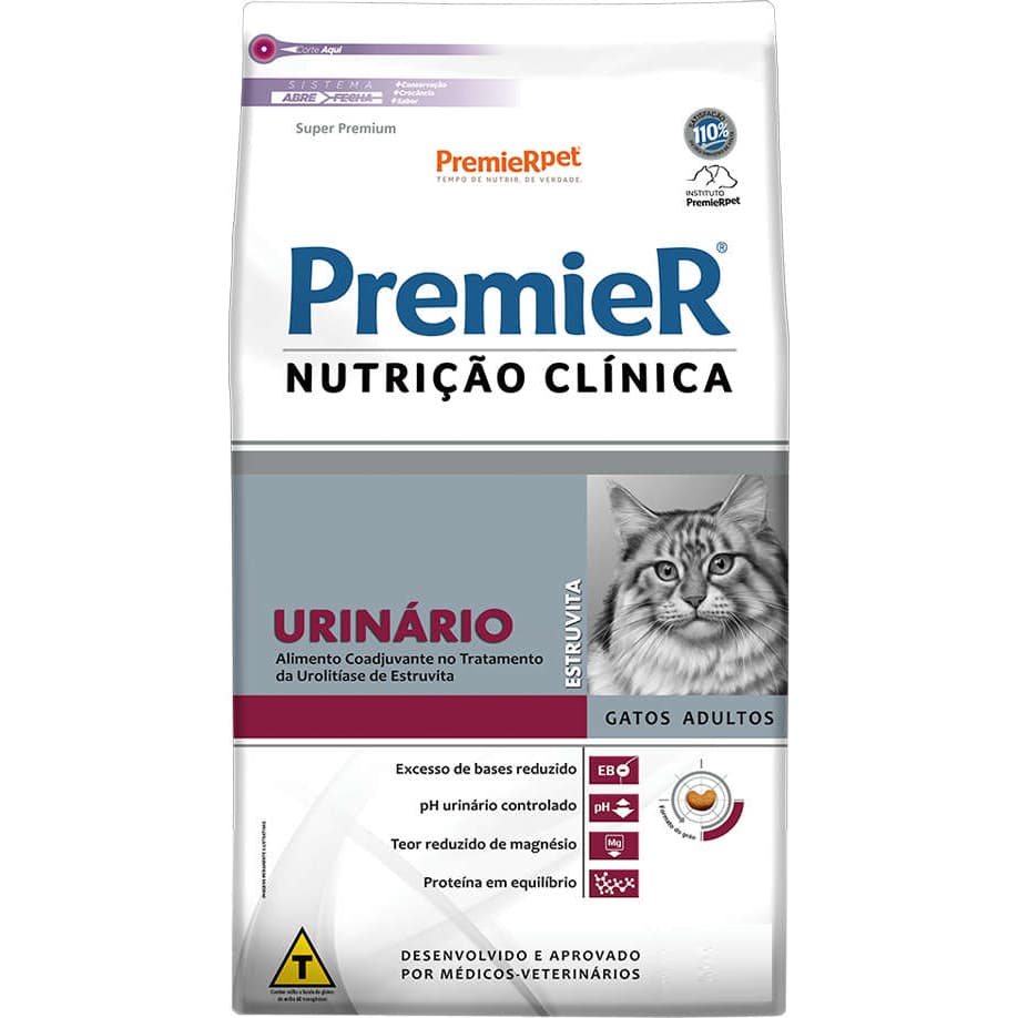 Ração Premier Urinário Gato 7,5kg
