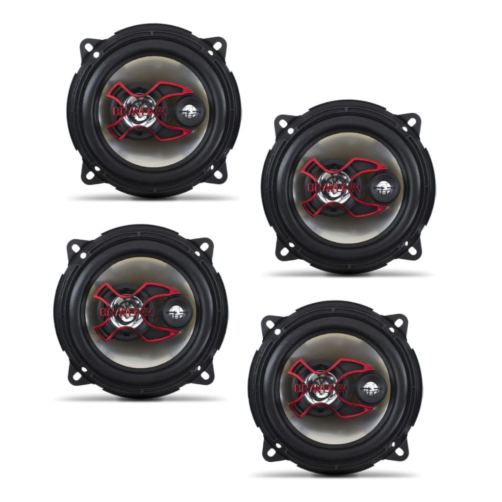Kit 4 Alto Auto Falantes Bravox B3x50x 5 Polegadas Boca 5x5 200w rms