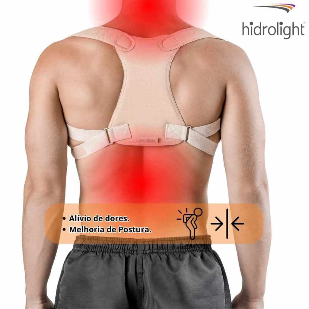 Corretor Postural Hidrolight Colete Alívio para as Costas e Postura Correta