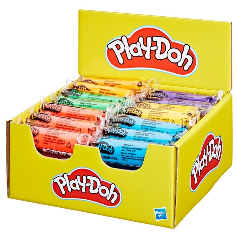 Kit 50 Massinhas Play Doh Refil Sticks - Hasbro G1718