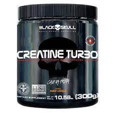 Creatina Turbo 300g Sabor Laranja - Black Skull