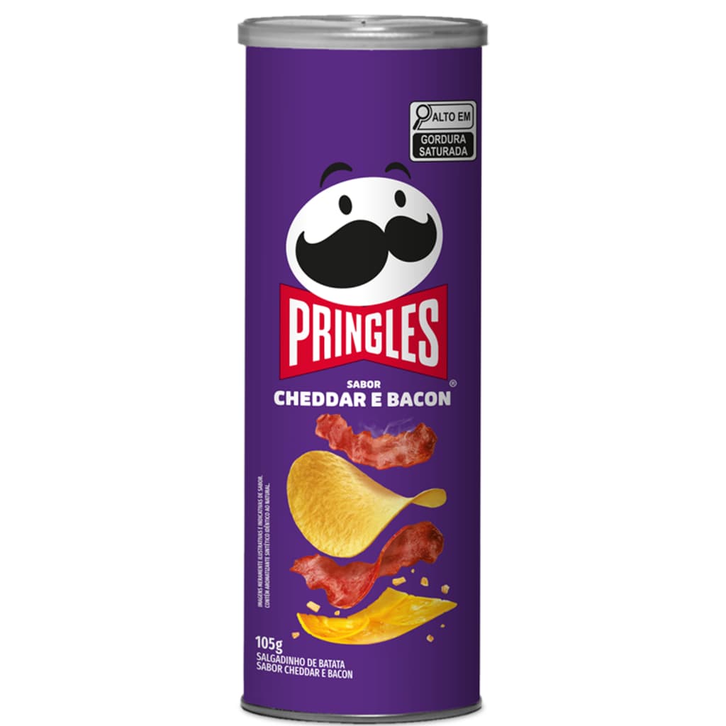 Salgadinho Batata Frita Pringles® Cheddar e Bacon 105g