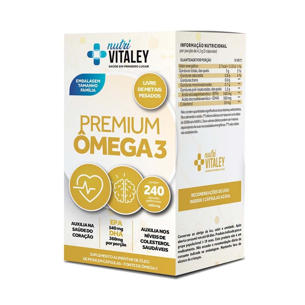 Vitaley Nutri Ômega Premium 240 Cápsulas