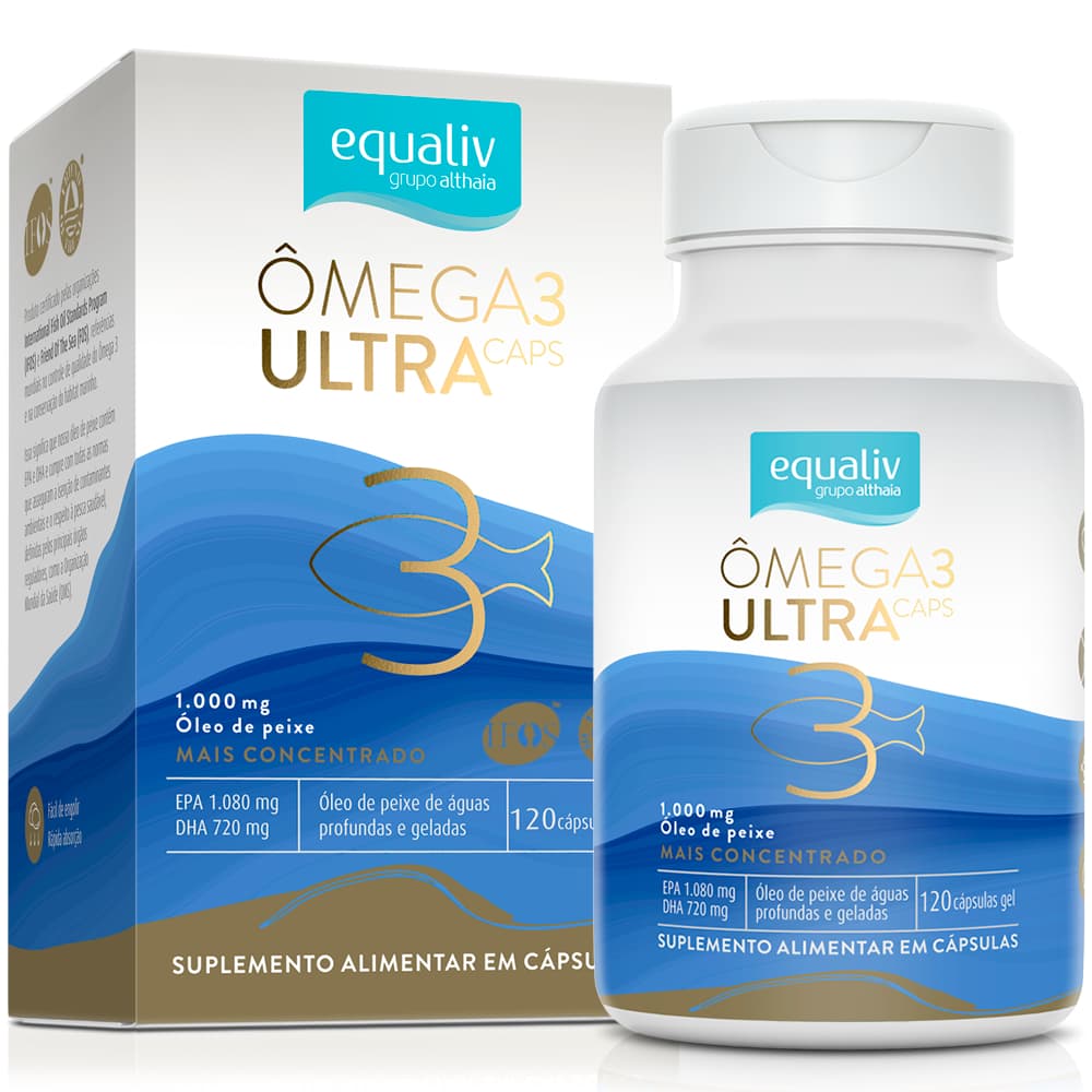 Equaliv Ômega 3 Ultra Caps - Frasco 120cps ou 60cps