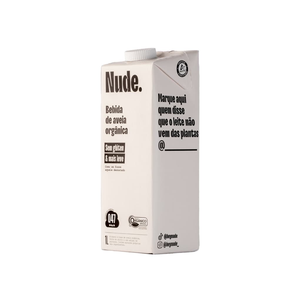 Nude Leite de Aveia Original Orgânico 1L