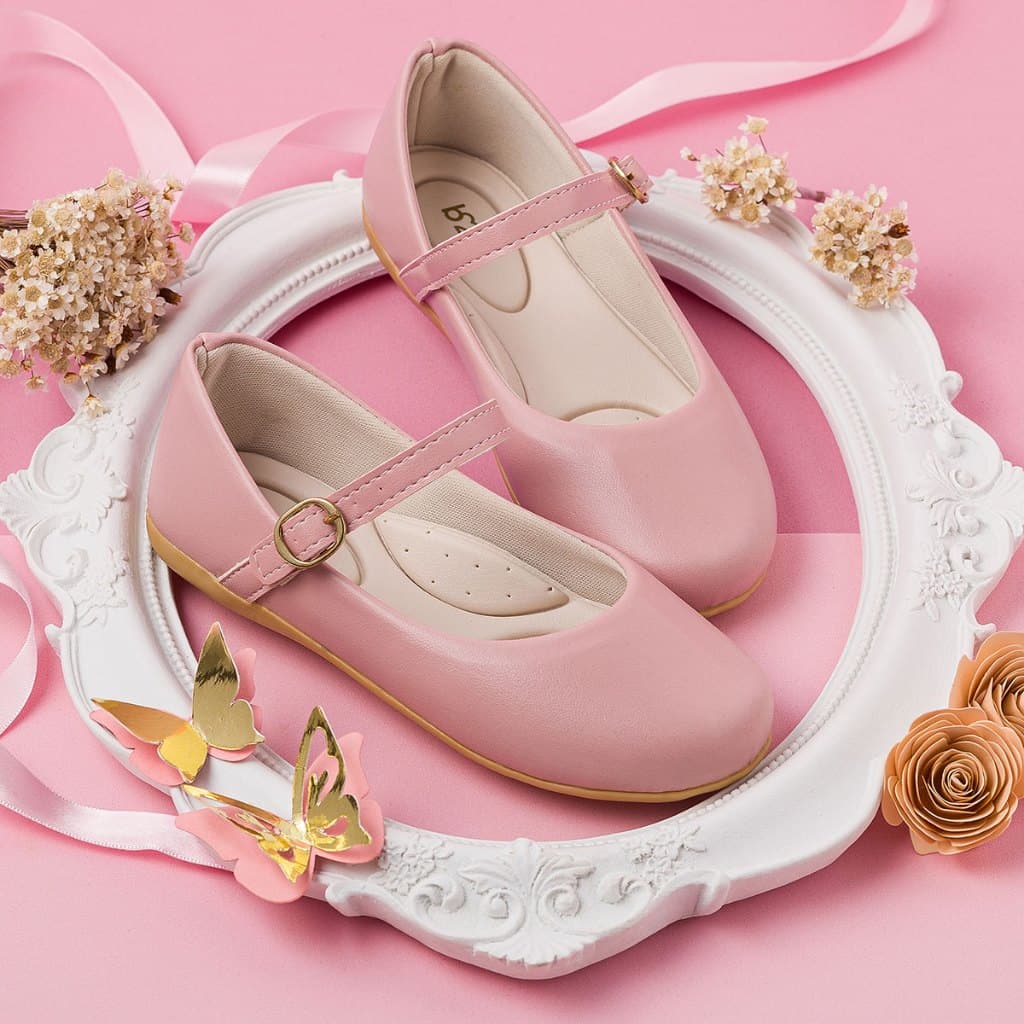Sapatilha Infantil feminina B2A Rosa Nude Básica 2500 - 20 ao 34