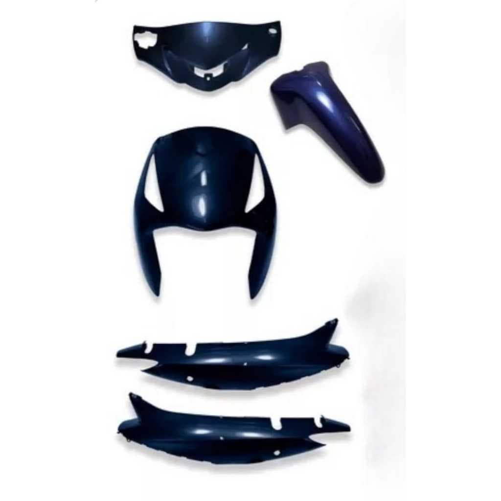 Kit Carenagem Biz+ 125 2010 Bico + Tampa Lateral + Paralama+Carenagem do Farol Azul Cruzeiro