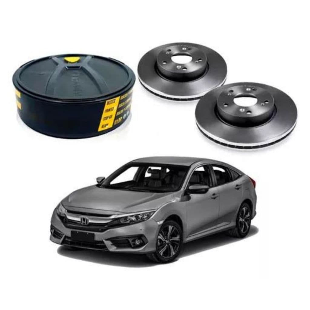 Par Disco Freio Dianteiro Ventilado Civic HR-V 1.5 1.8 2.0 16v