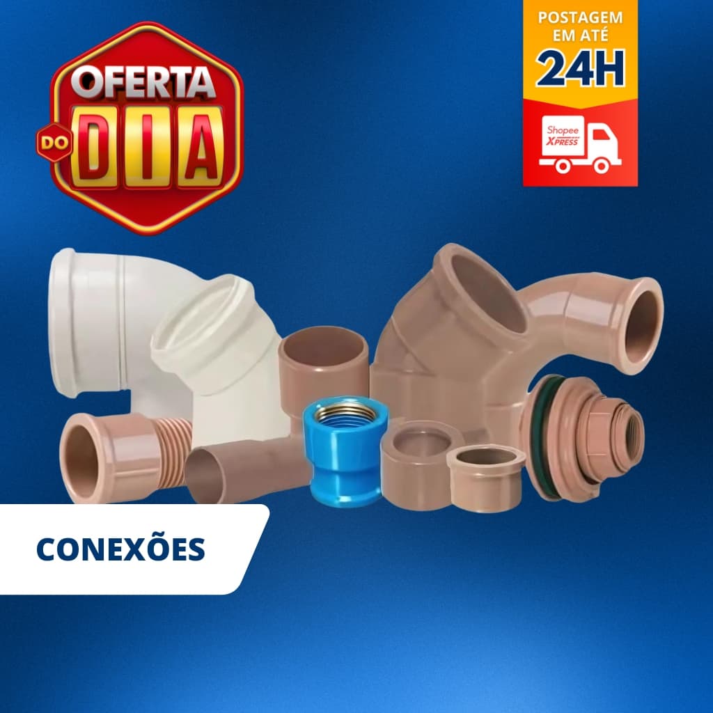 Conexões de Agua 3/4 - 25mm Cotovelo Curva 90° 45° - Luva - Tee - Caps - Luva - Adaptador