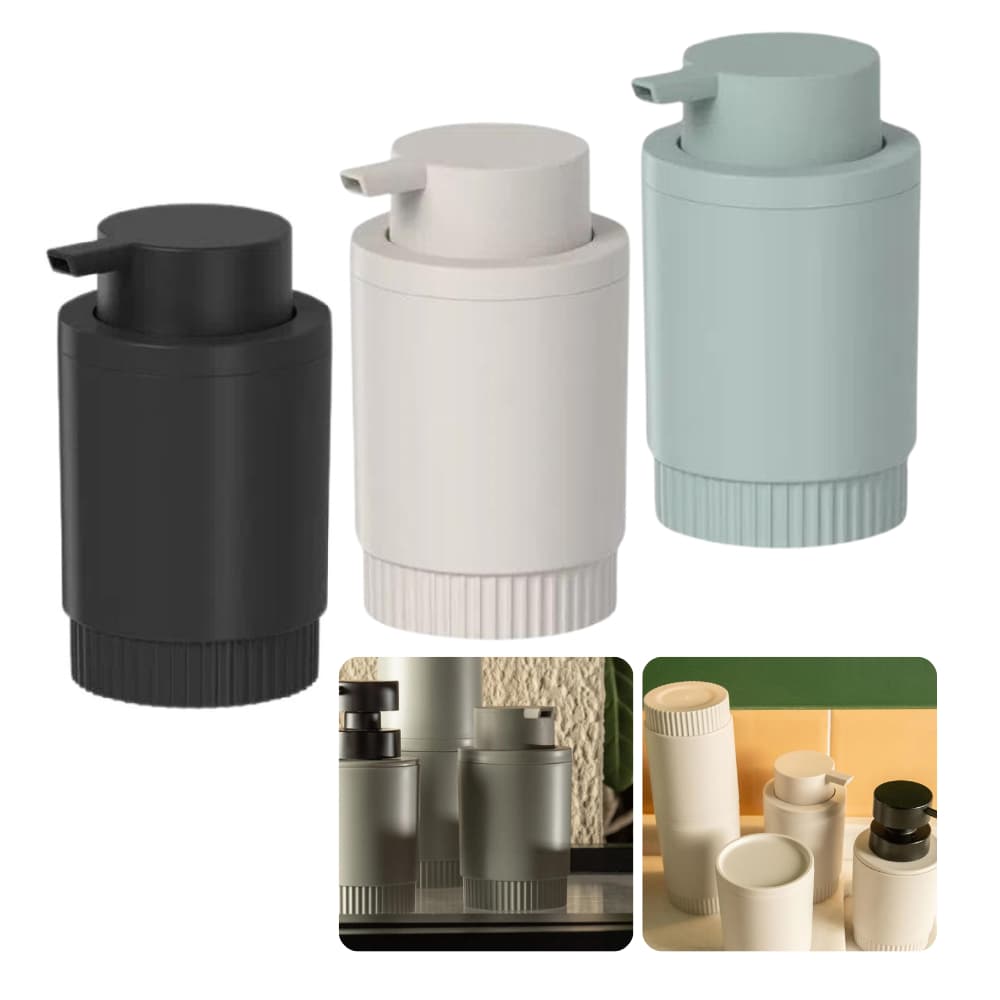 Saboneteira Porta Sabonete Liquido com Valvula Pump Banheiro e Lavabo Ou Dorica