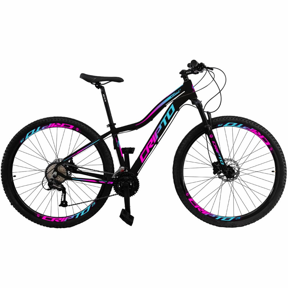 Bicicleta Aro 29 Cripto 24v Shimano Fr. Hidraulico Trava/K7